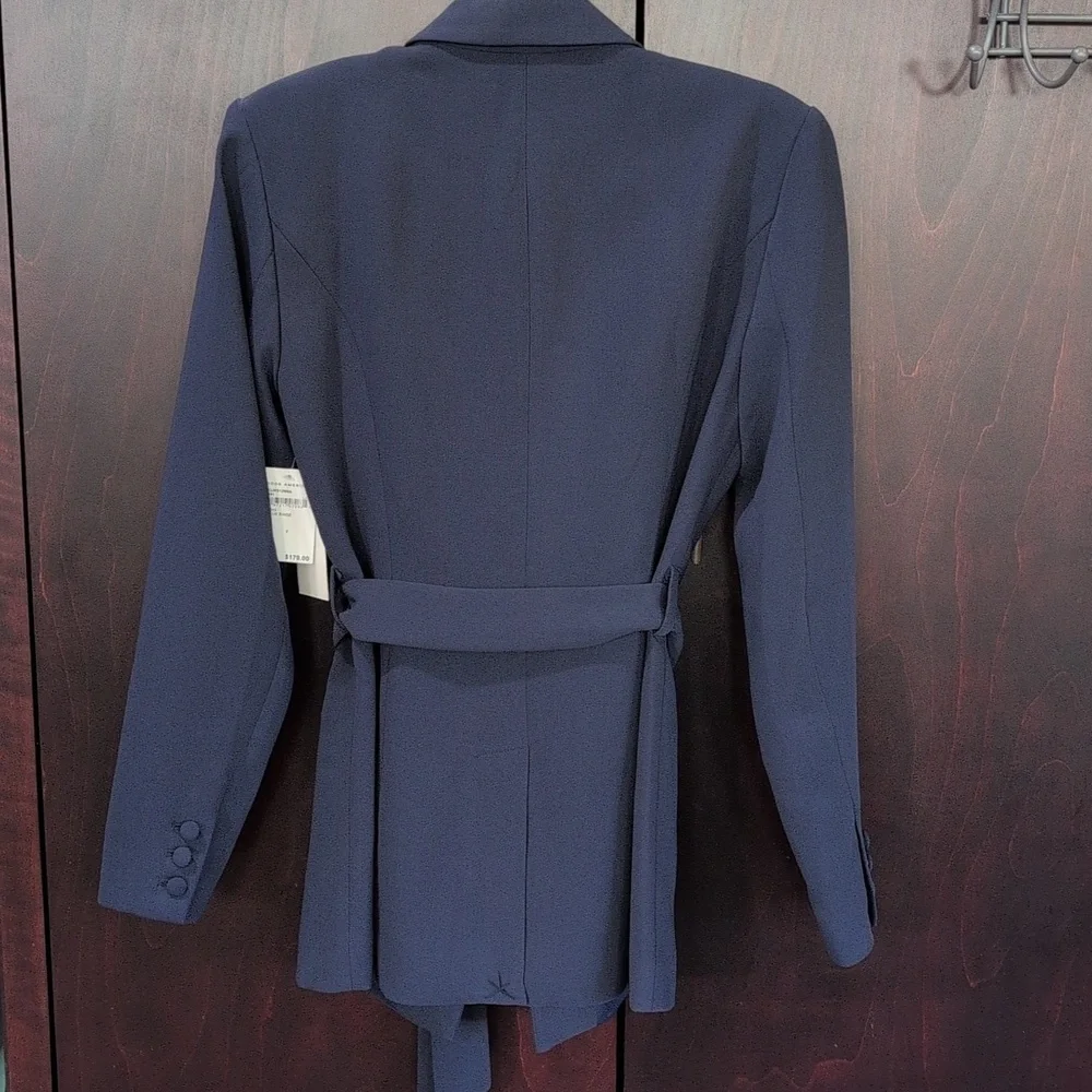 Good American Belted Blazer Navy 2 - Picture 4 of 8